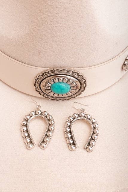 Demi's Sterling Studded Horseshoe Set