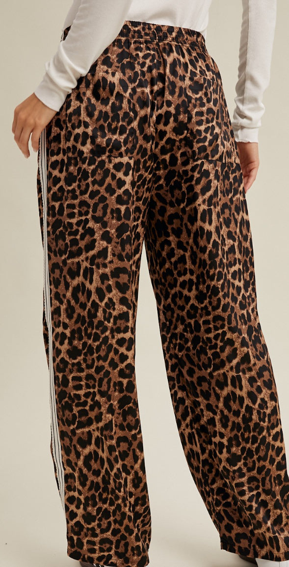 Lasso Leopard Lace Trim Pants