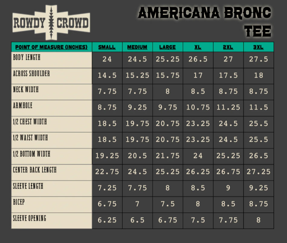 Americana Bronc Tee