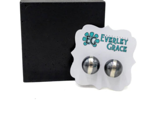 Navajo Pearl Stud Earrings (4mm-14mm)