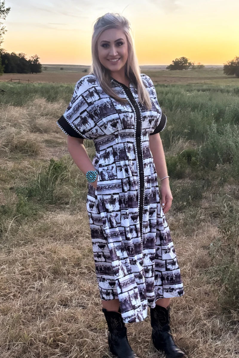 RANCH SKETCH DRESS