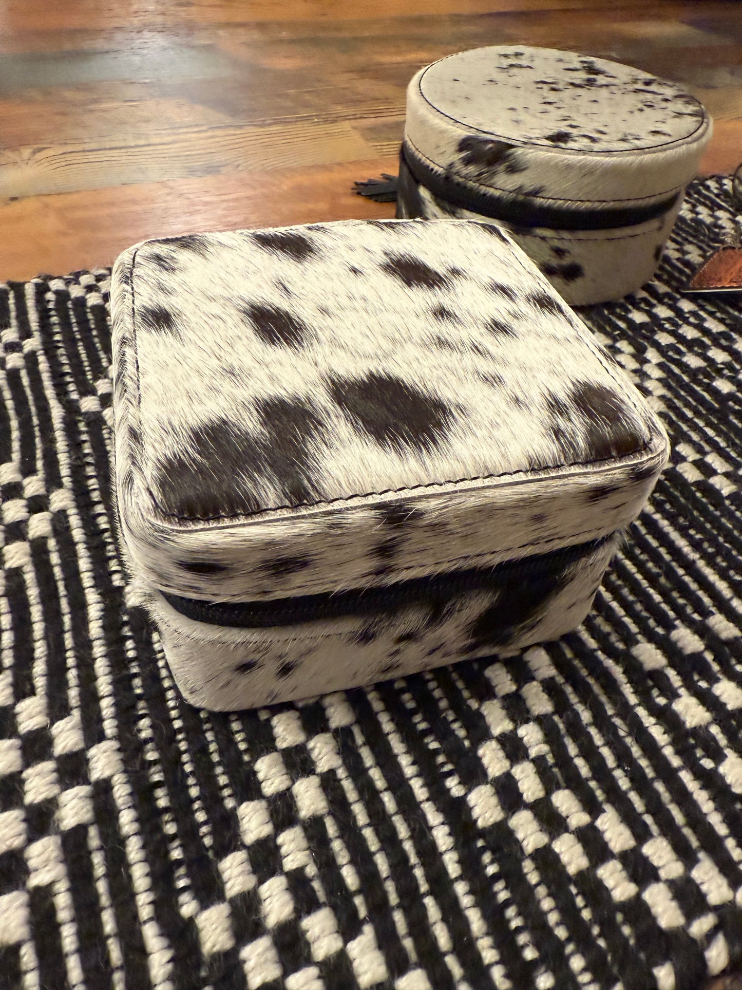 Cowhide Jewelry Box