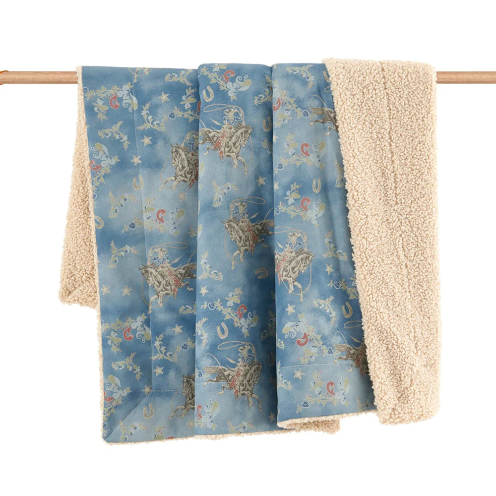 Lee Western Teddy-Backed Throw