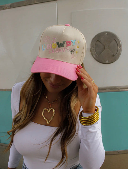 Howdy Cowboy Canvas Cap