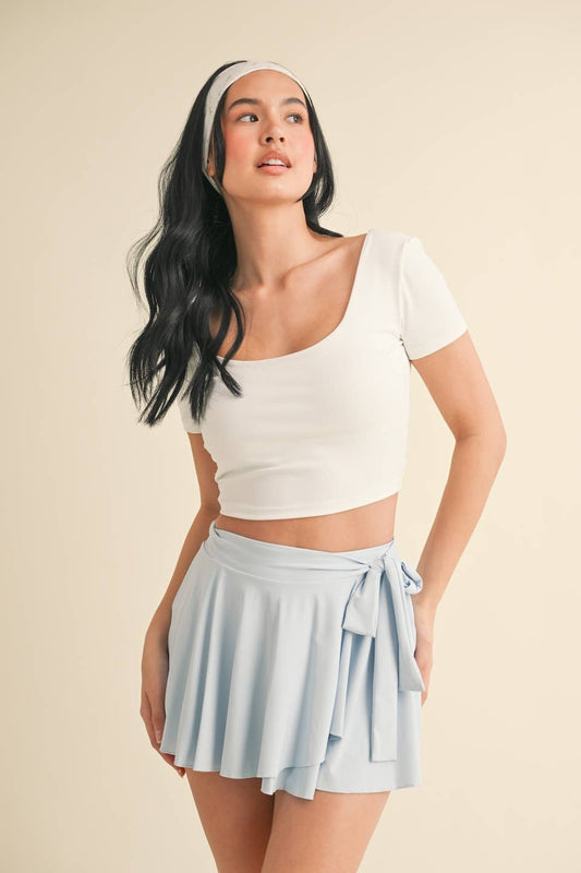 Twist Back Short Sleeve Top