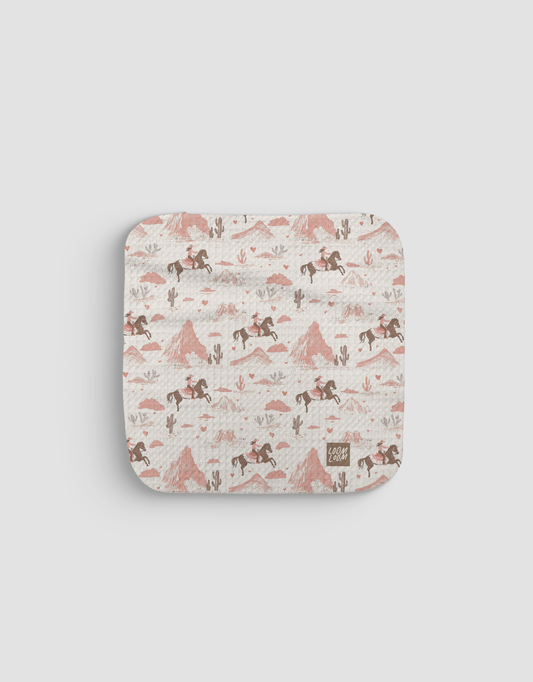 Pink Cowgirls Dishcloth
