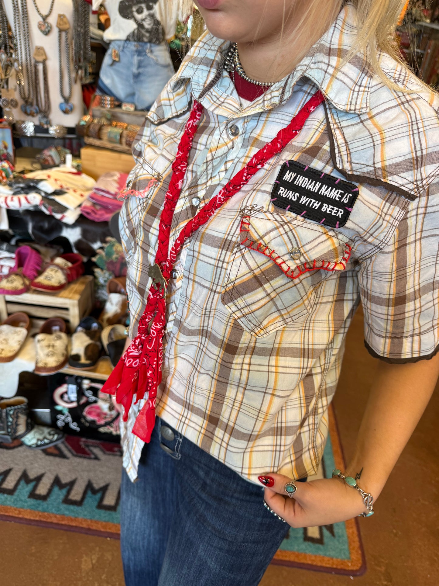 Vintage Patch Pearl Snap