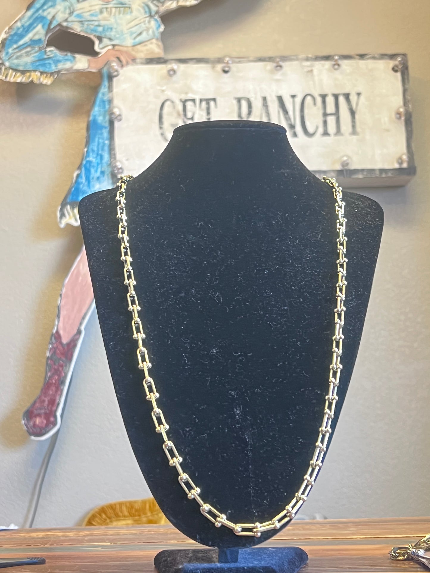 Long Graduated Link Necklace