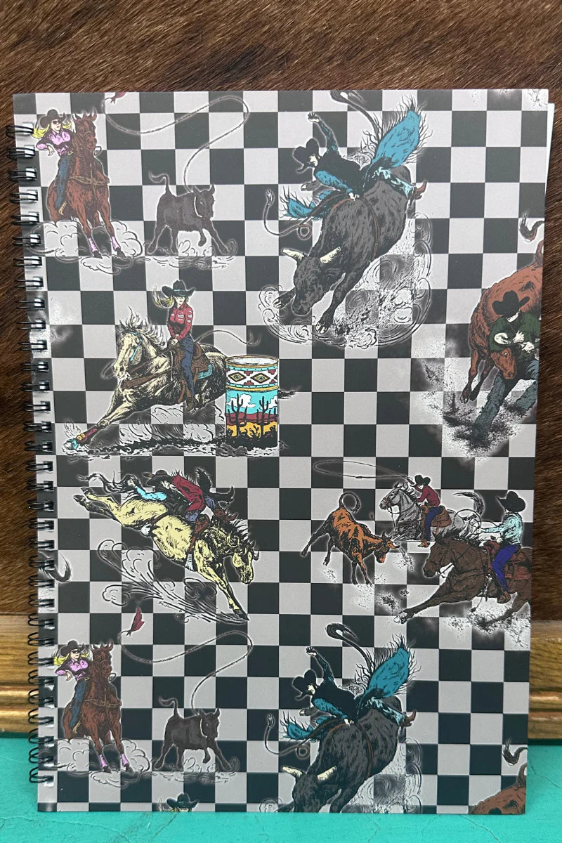 CHECKERED RODEO LARGE
NOTEBOOK