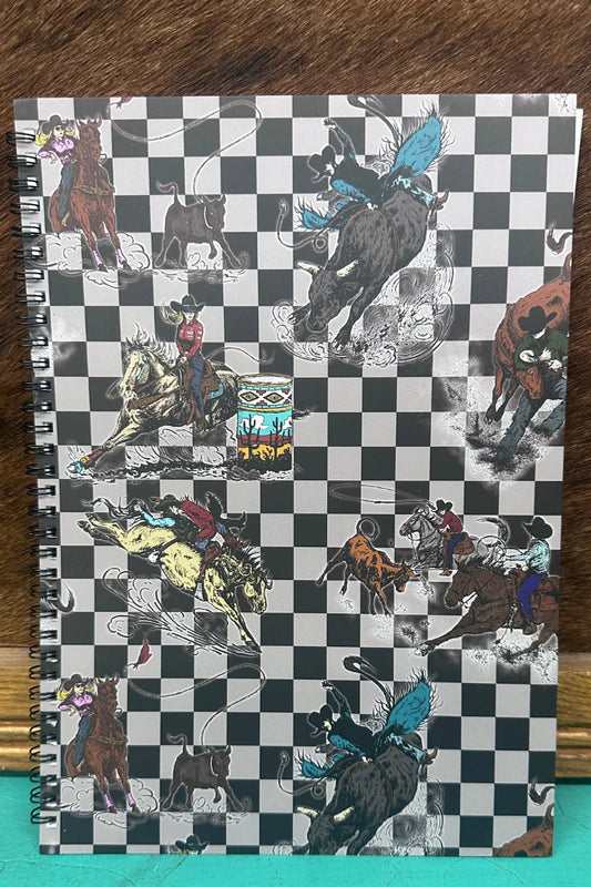 CHECKERED RODEO LARGE
NOTEBOOK