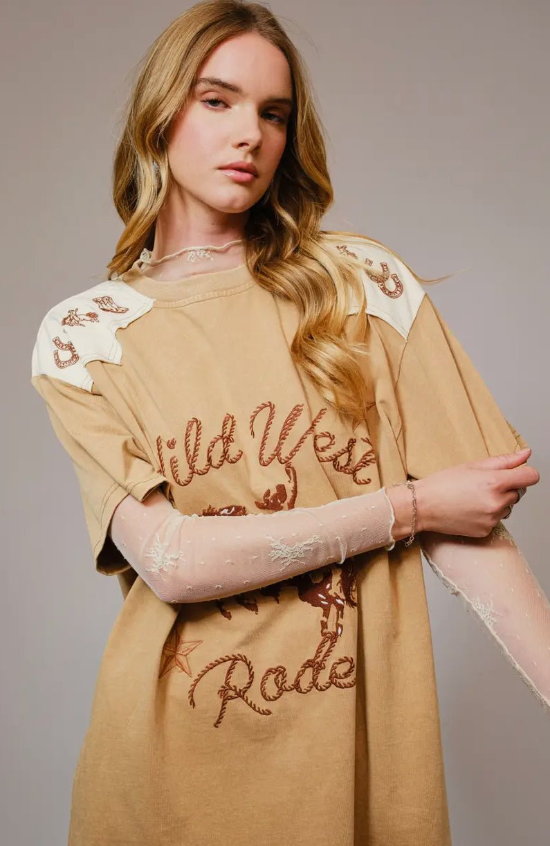Wild West Rodeo T Shirt Dress