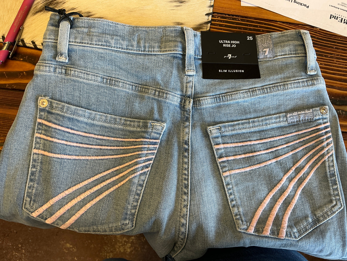 Ultra High Rise Jo Indigo Bloom