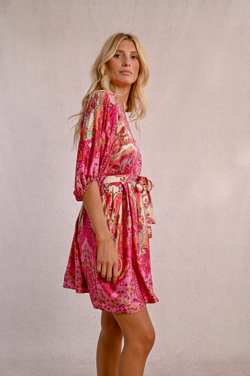 GOLDIE SHORT PRINTED DRESS