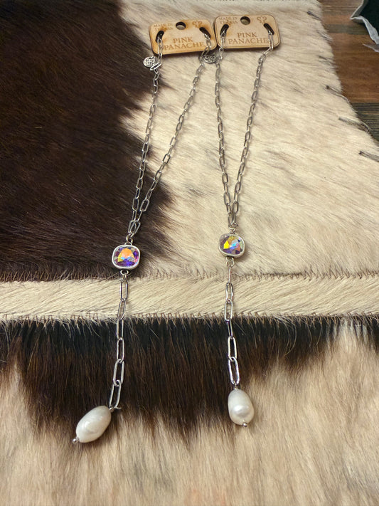 Crystal Pearl Necklace