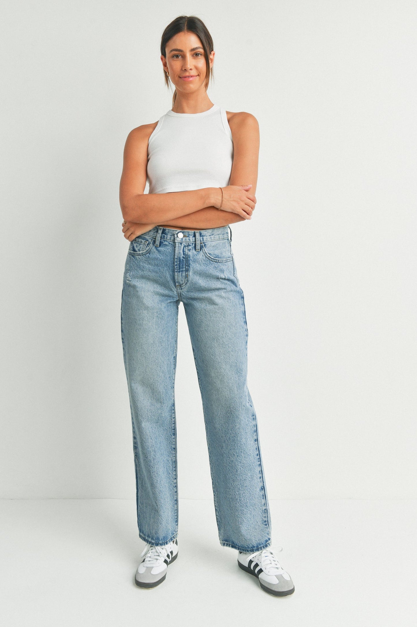 The Relaxed Waist Straight Leg