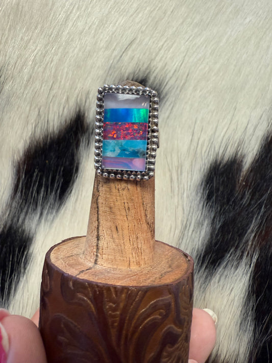 Bold Kandy Multi Colored Sterling Silver Rings