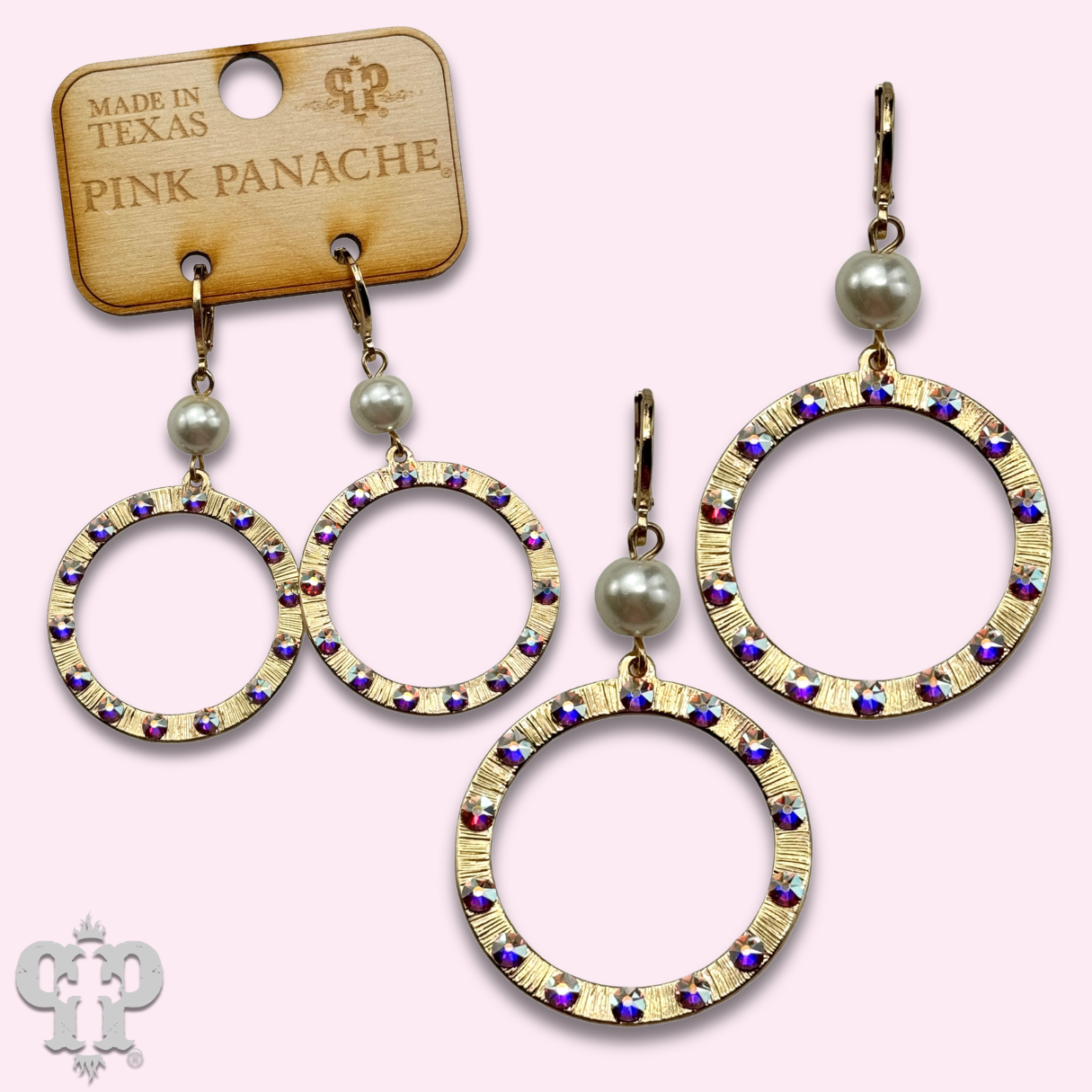 Austrian crystal circle earring
