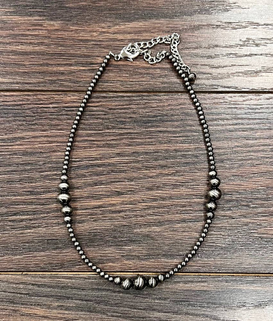 15" Polish Western Bead Necklace