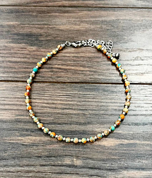 15" 6mm Gemstone Necklace