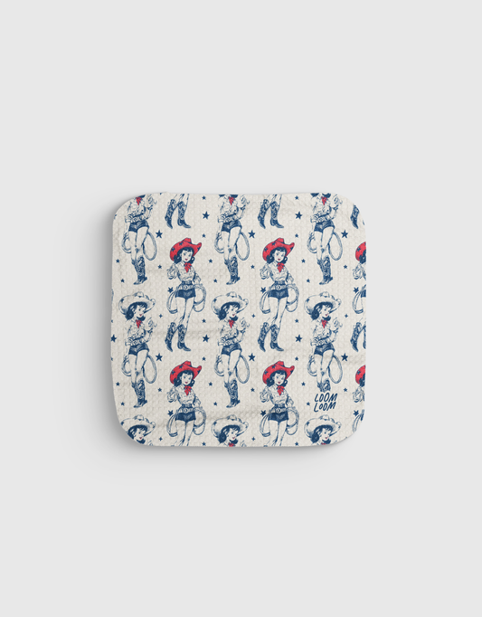 Cowgirl Art Dishcloth