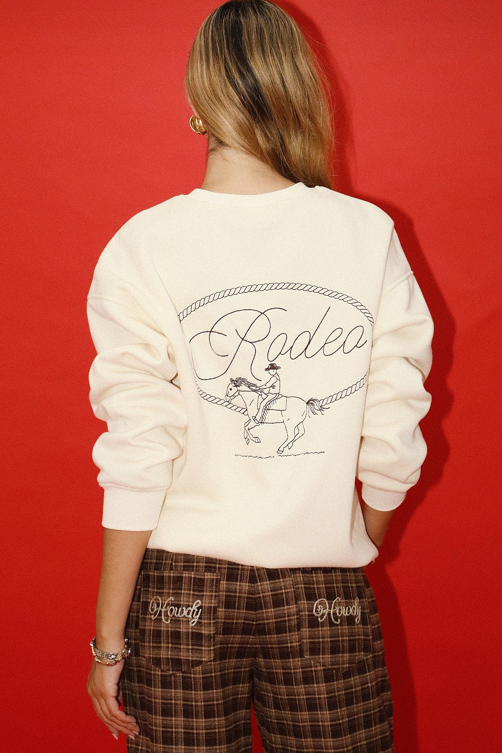 RODEO EMBROIDERED SWEATSHIRT