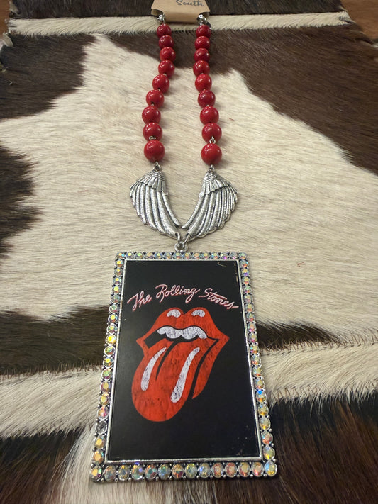 Rolling Stones Fly Necklace