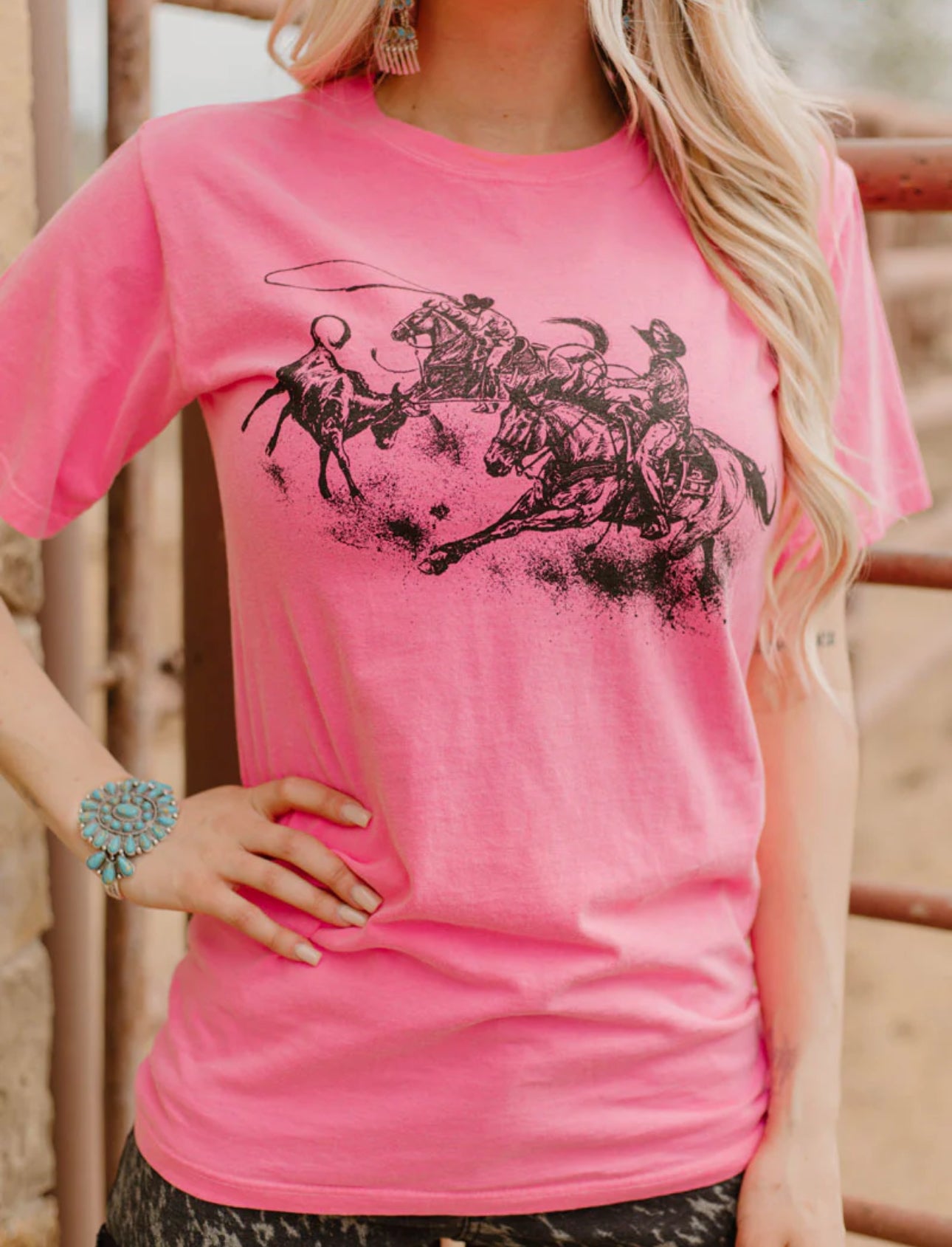 Neon Pink High Call Tee