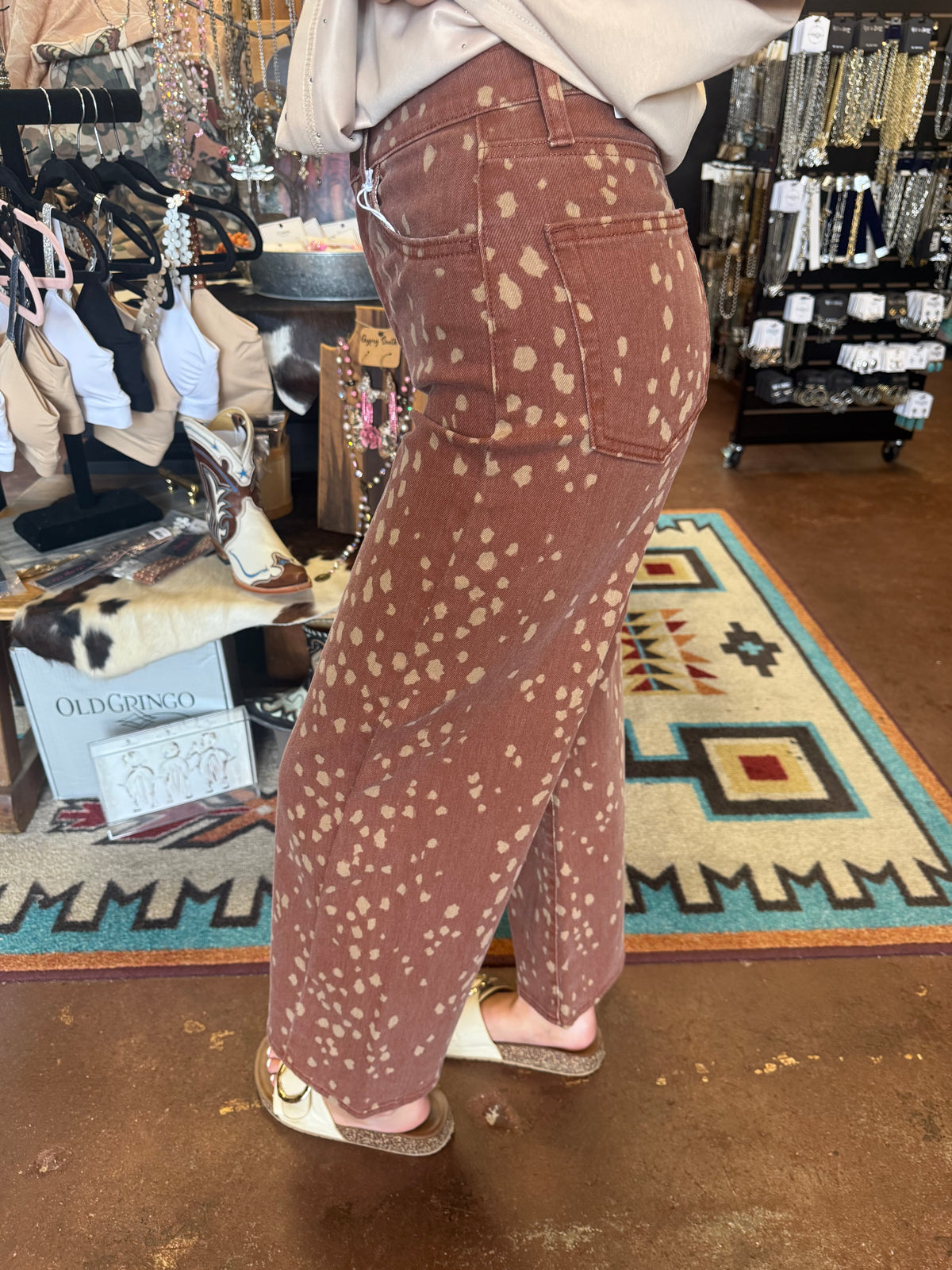 Deer Print Jeans