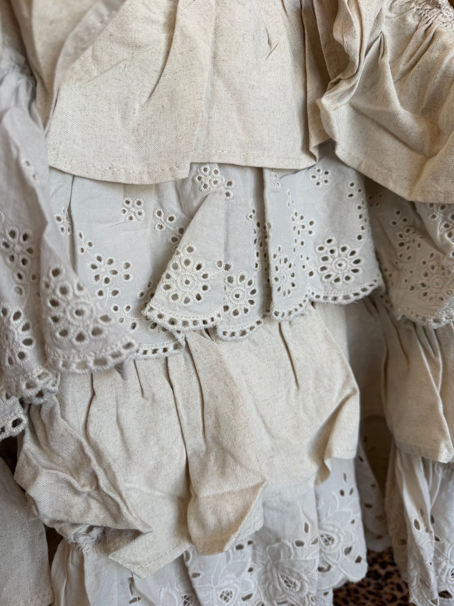 Sleeveless Multi Layered Ruffle Top