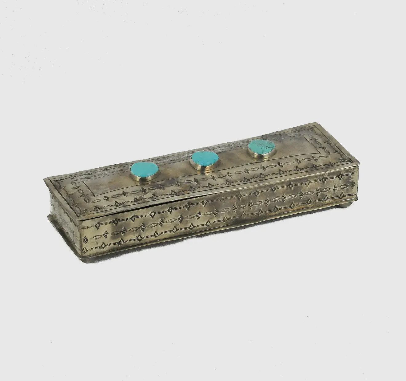 Three Stone Long Stamped Box