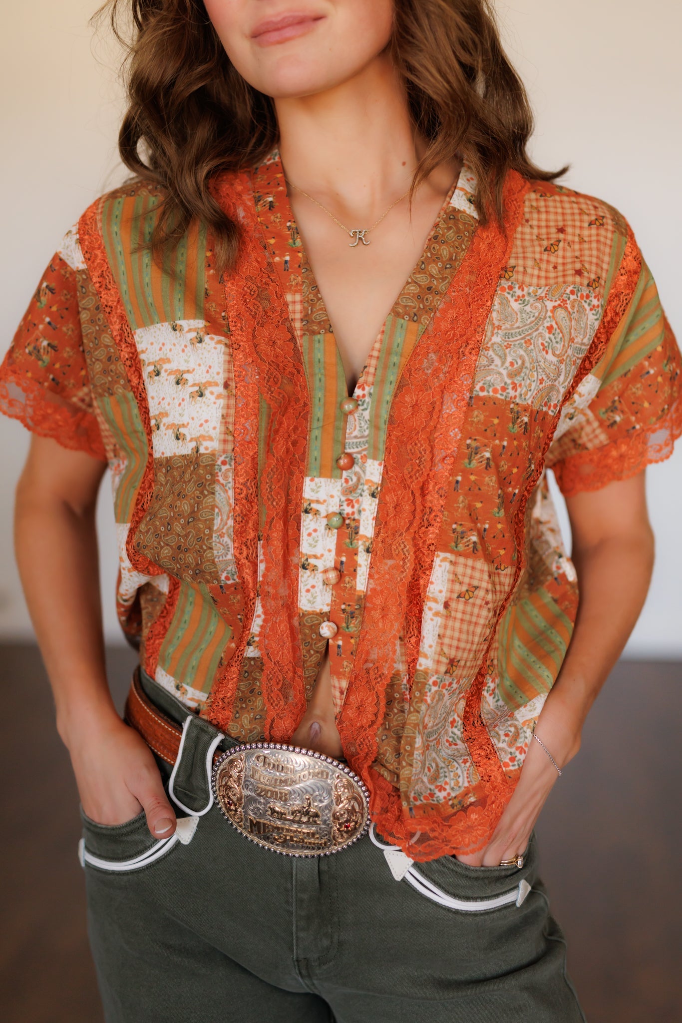 Patchwork Lace Top