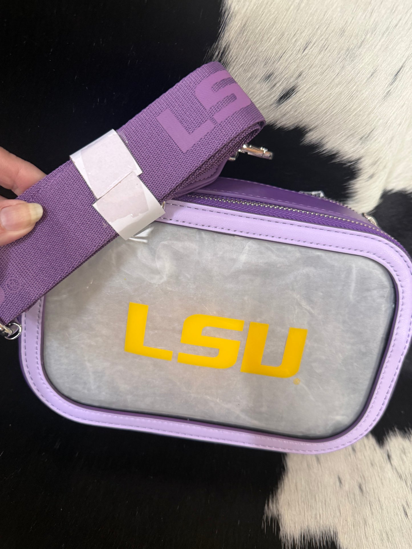 LSU Clear Bag with LSU Strap