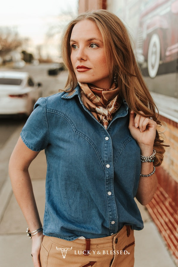 The Olivia Denim Top