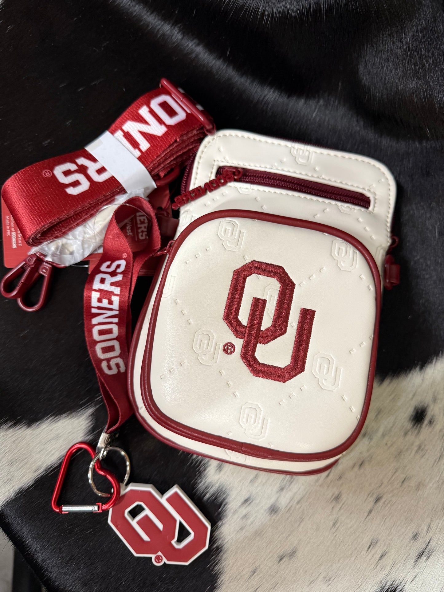 OU Crossbody with OU Strap and Wristlet