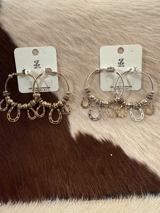 Dancing Horseshoe Earrings