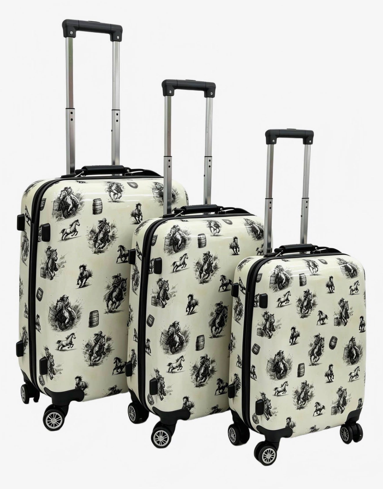 Western Print Luggage Set