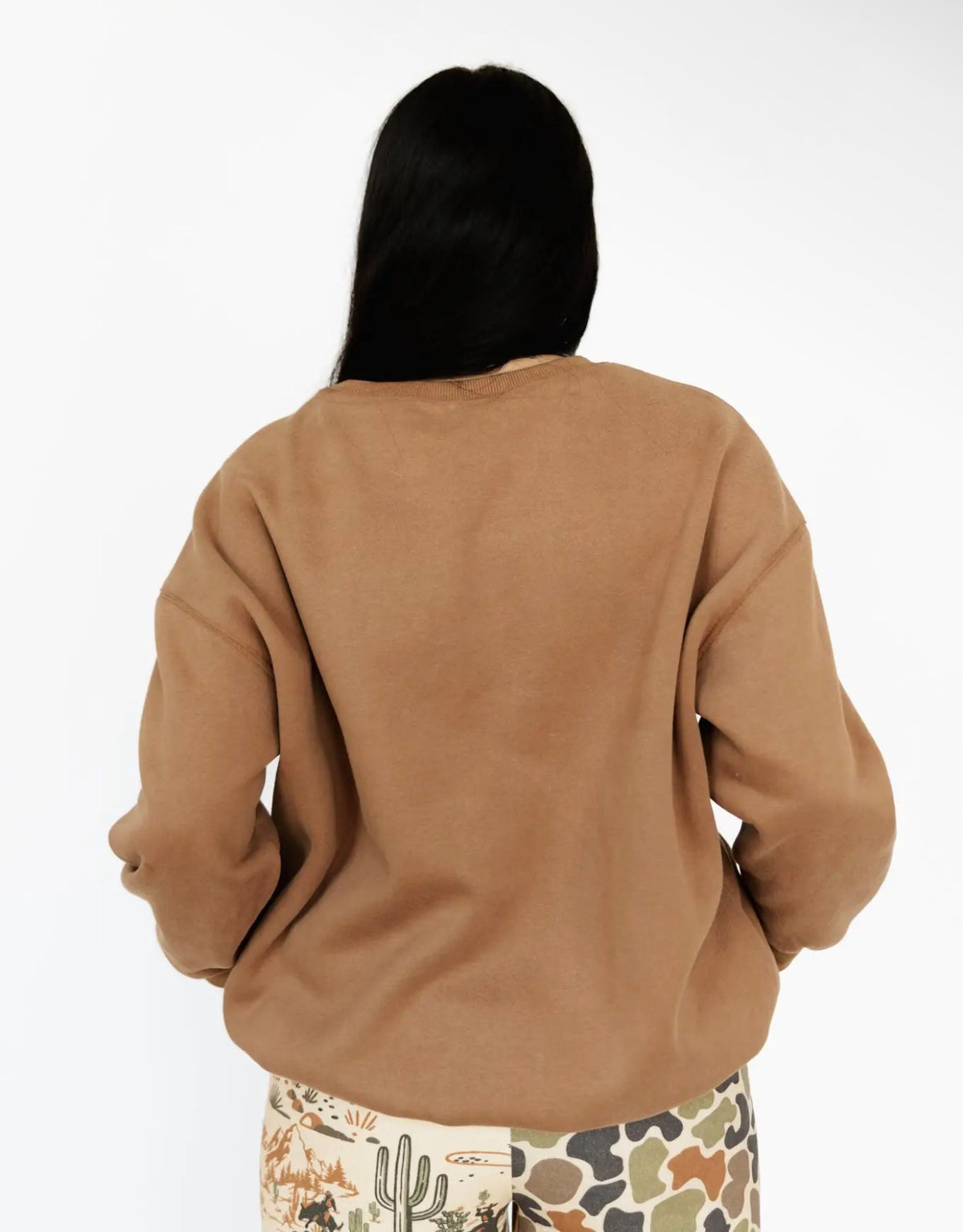 BROWN CACTUS COWBOYS RODEO SWEATSHIRT
