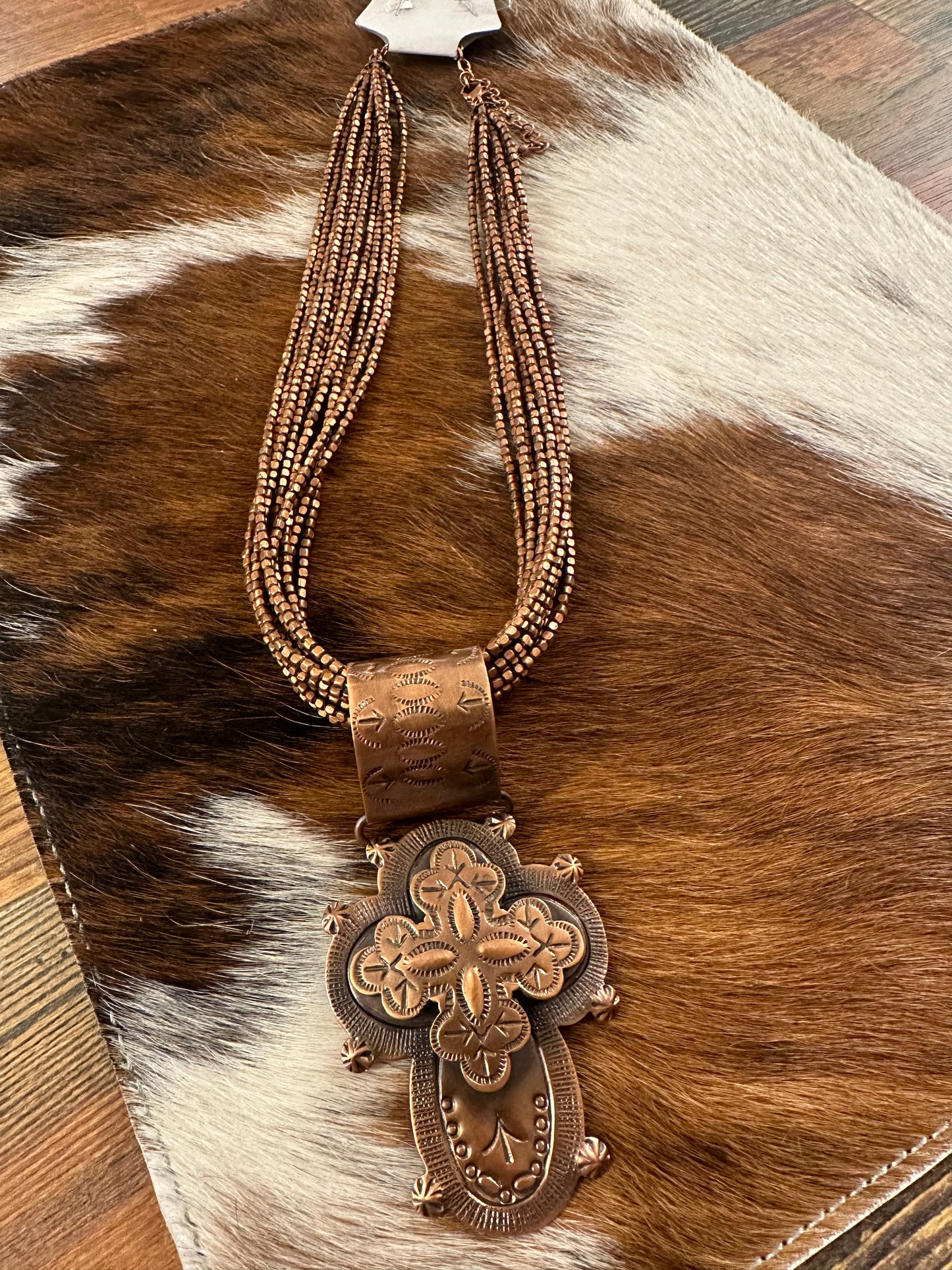 Double Cross Necklace