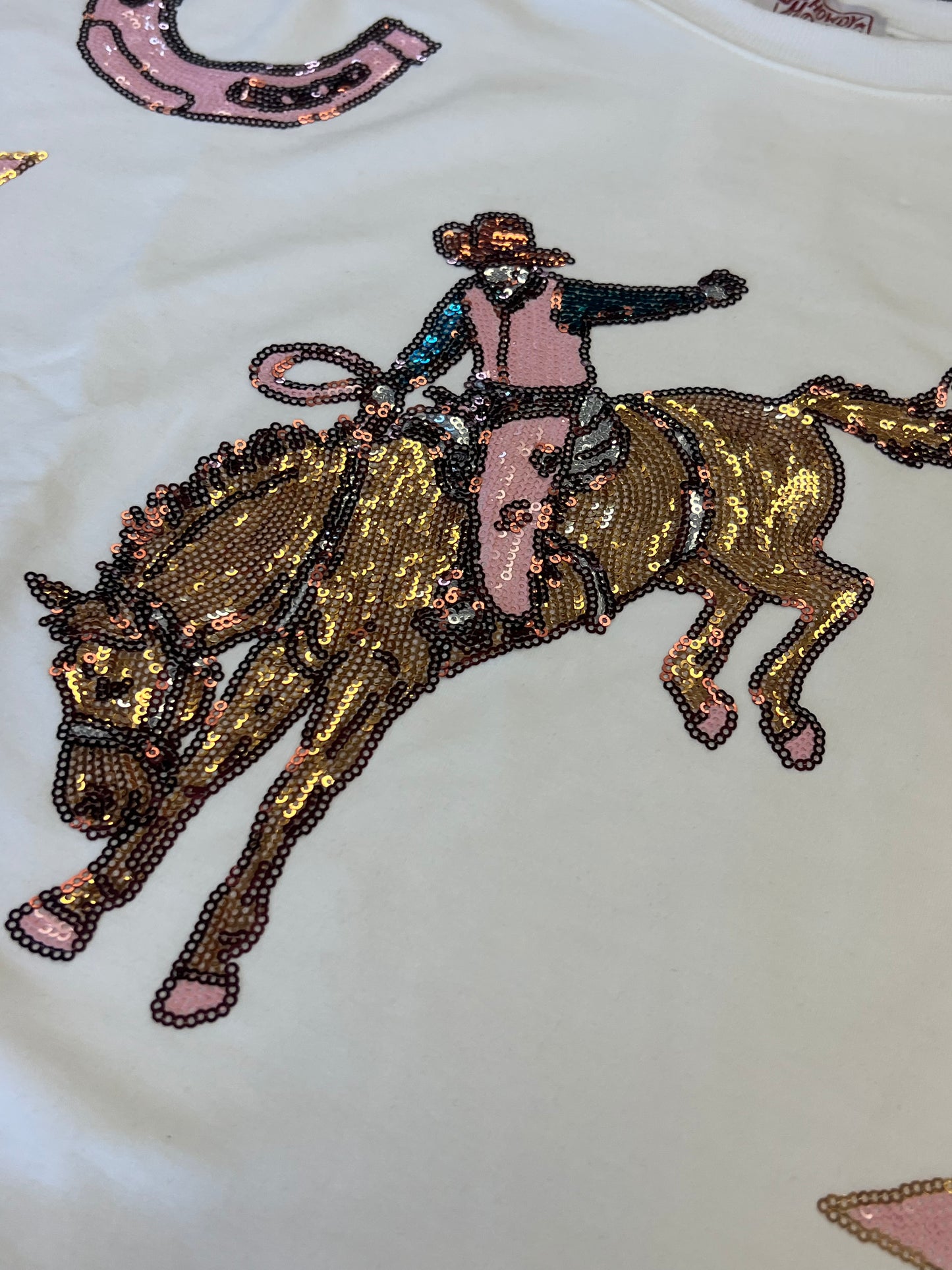Pink Stars & Bronco’s Tee