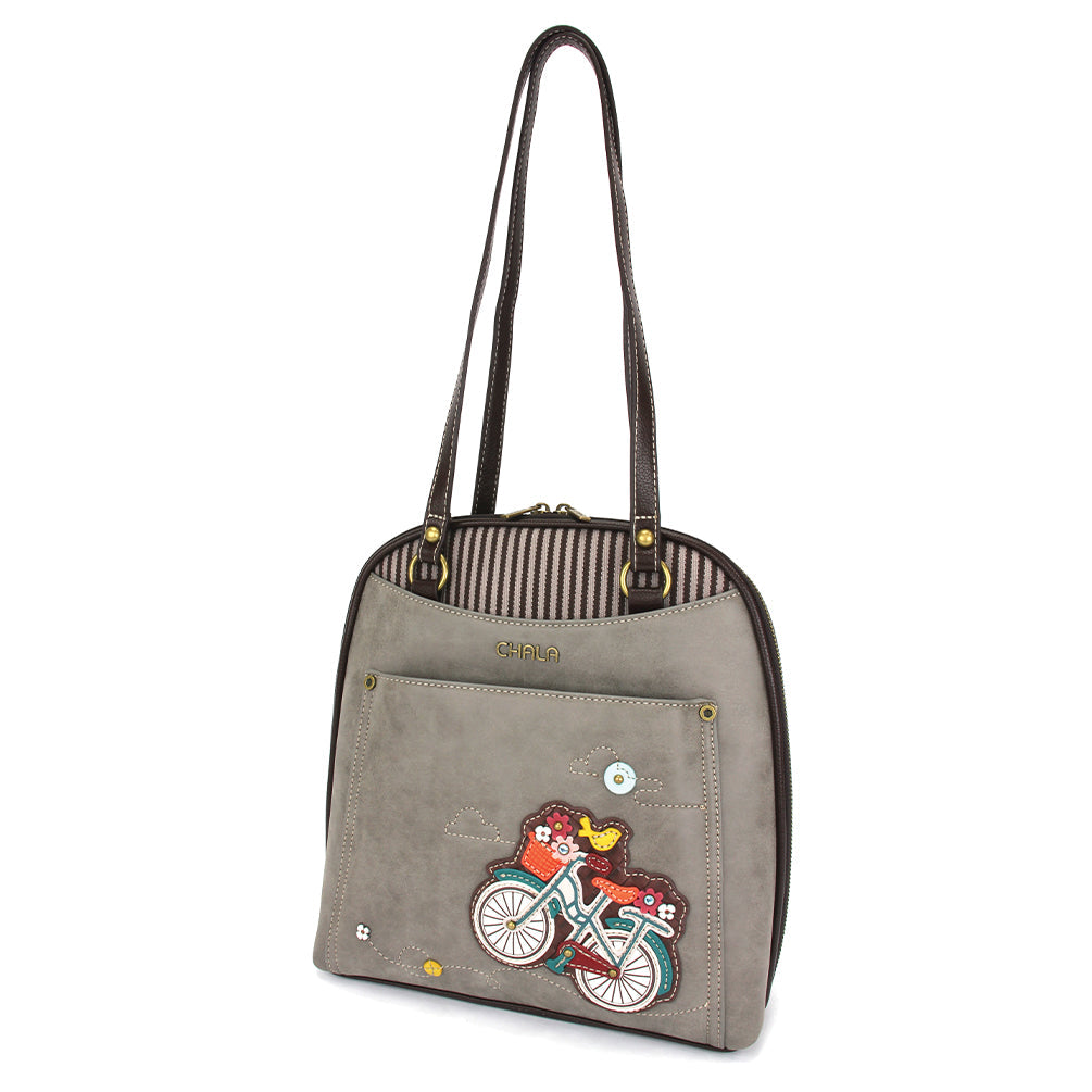 CONVERTIBLE BACKPACK PURSE
- BICYCLE