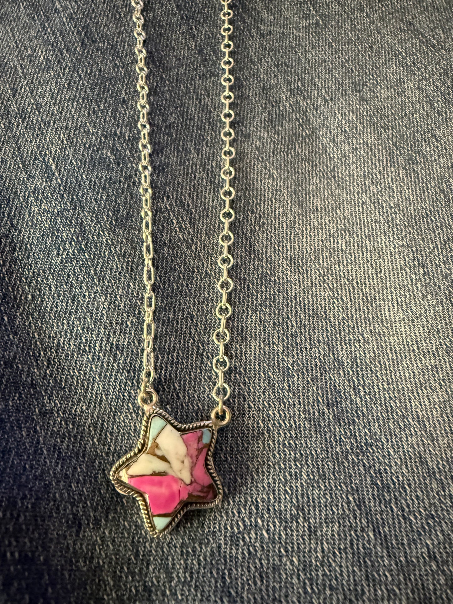 Cotton Candy Star Necklace