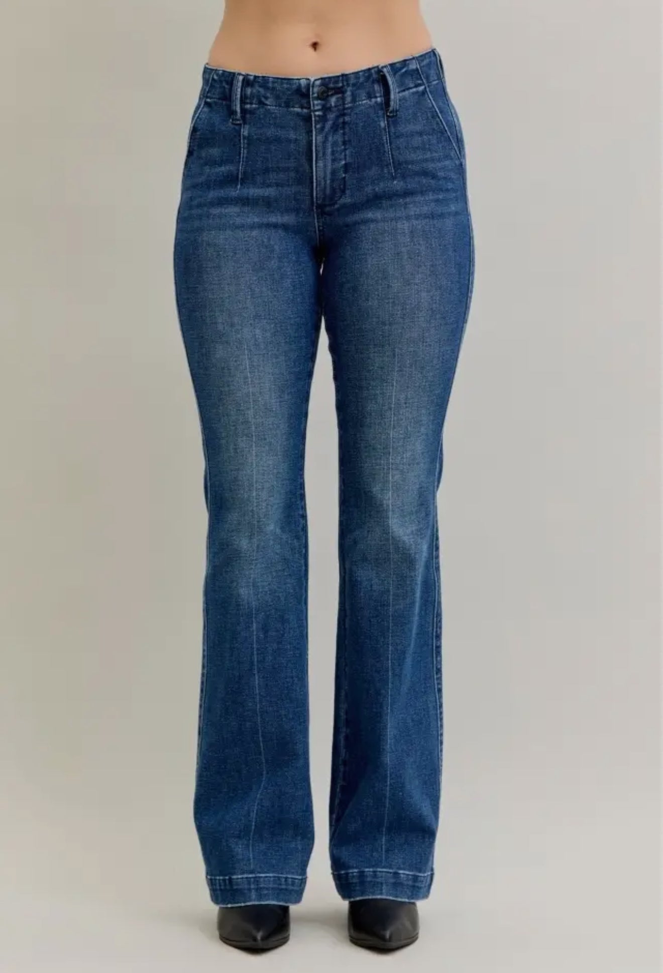 Judy Blue Mid Rise Trouser Bootcut - Tummy Control & Welt Pkts