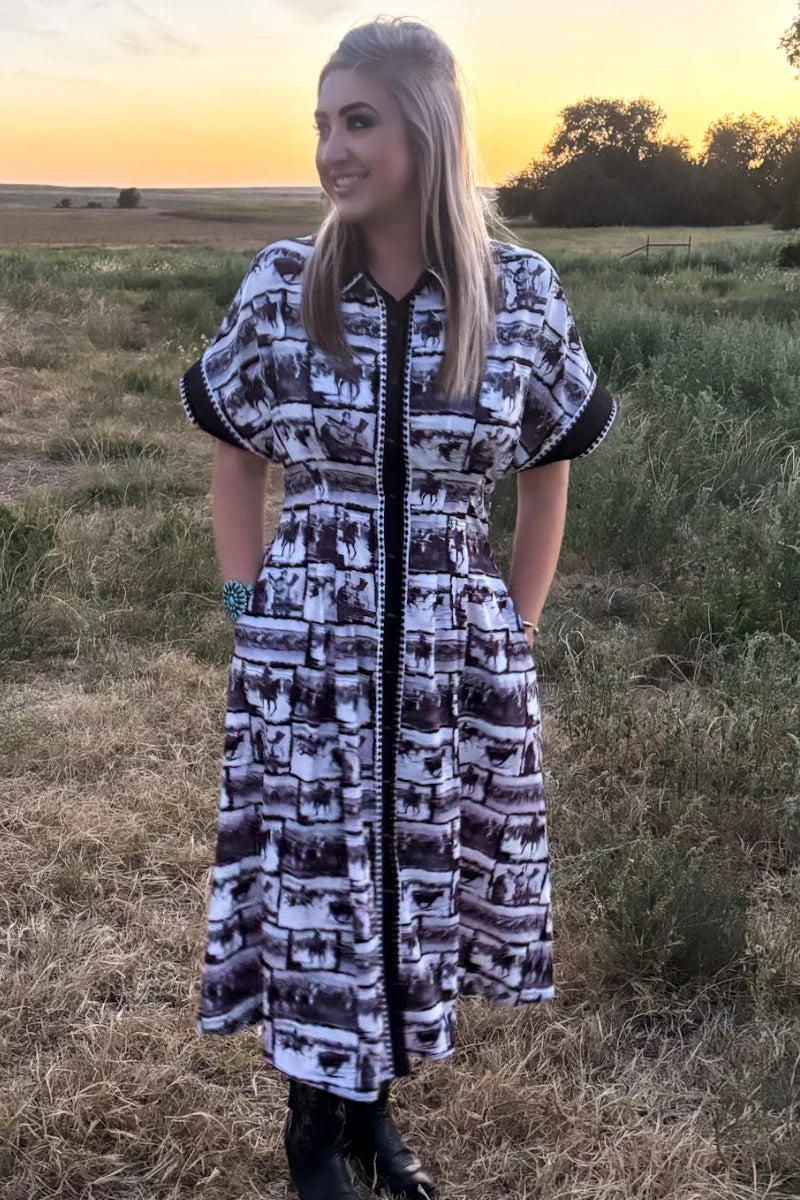 RANCH SKETCH DRESS