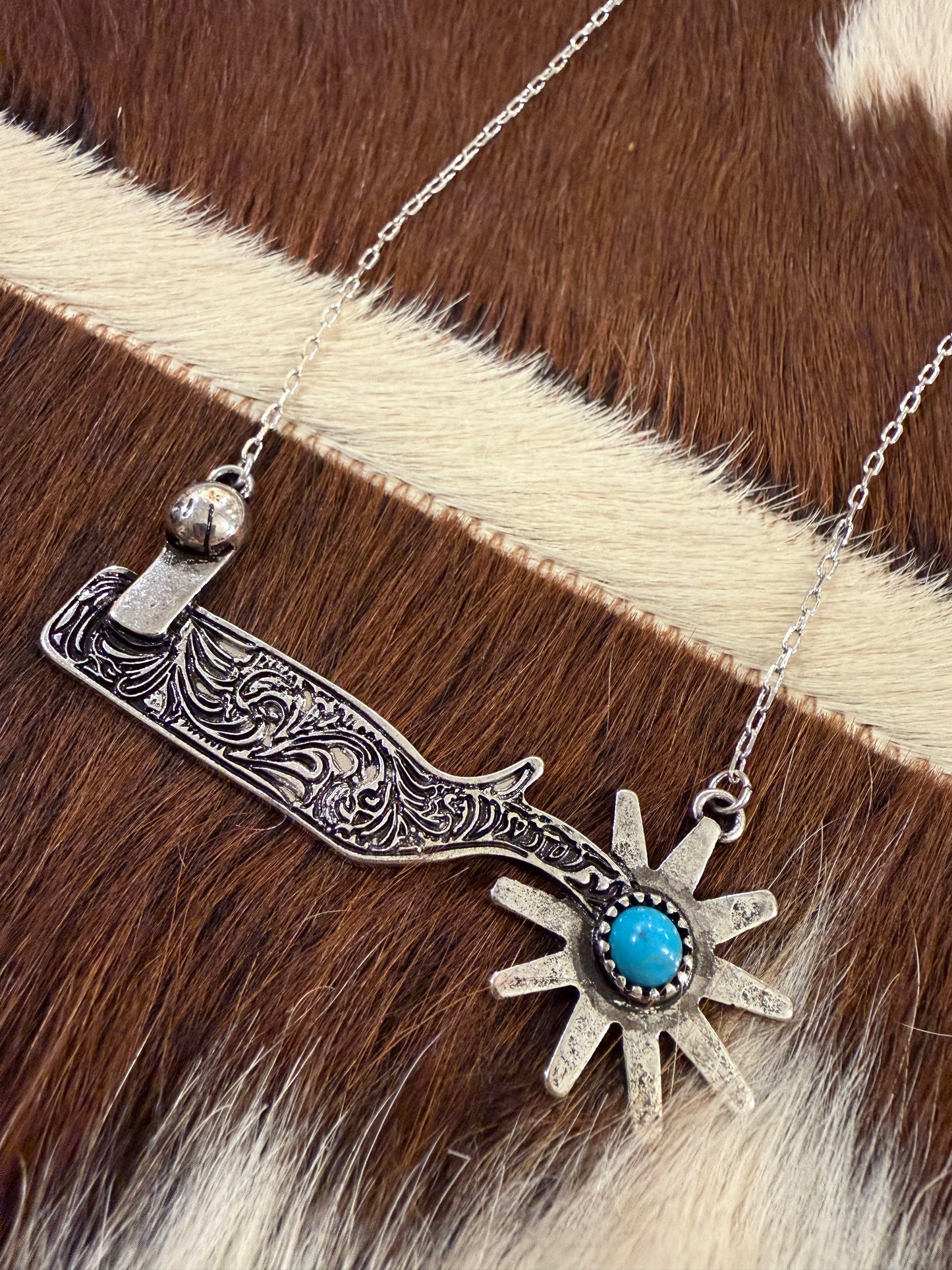 Turquoise Spur Necklace