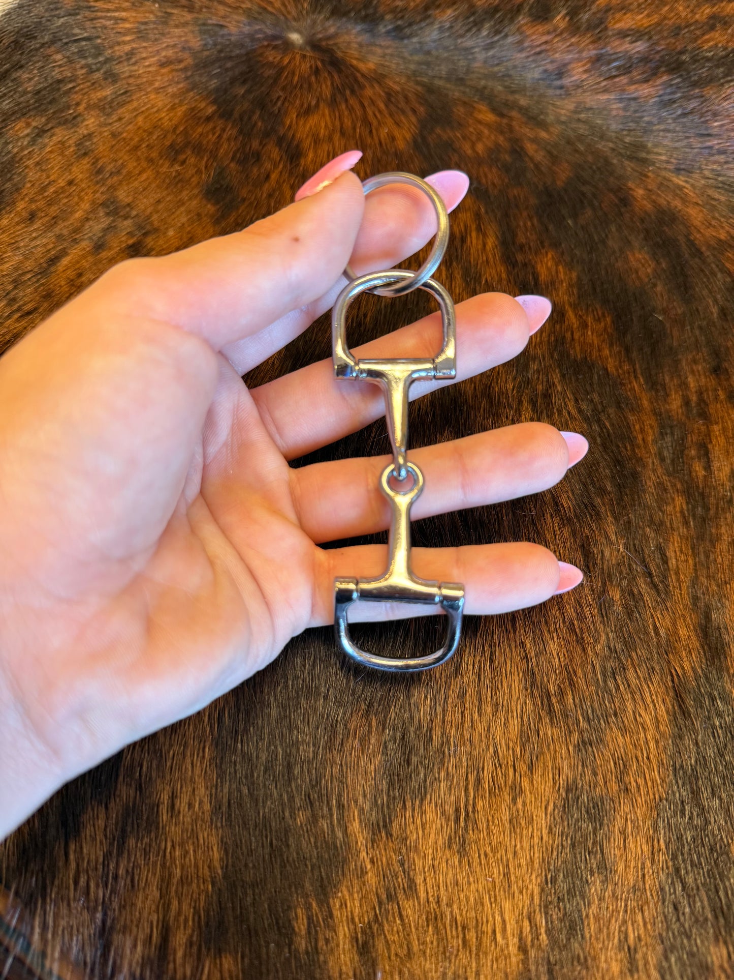 D Ring Snaffle Bit Keychain
