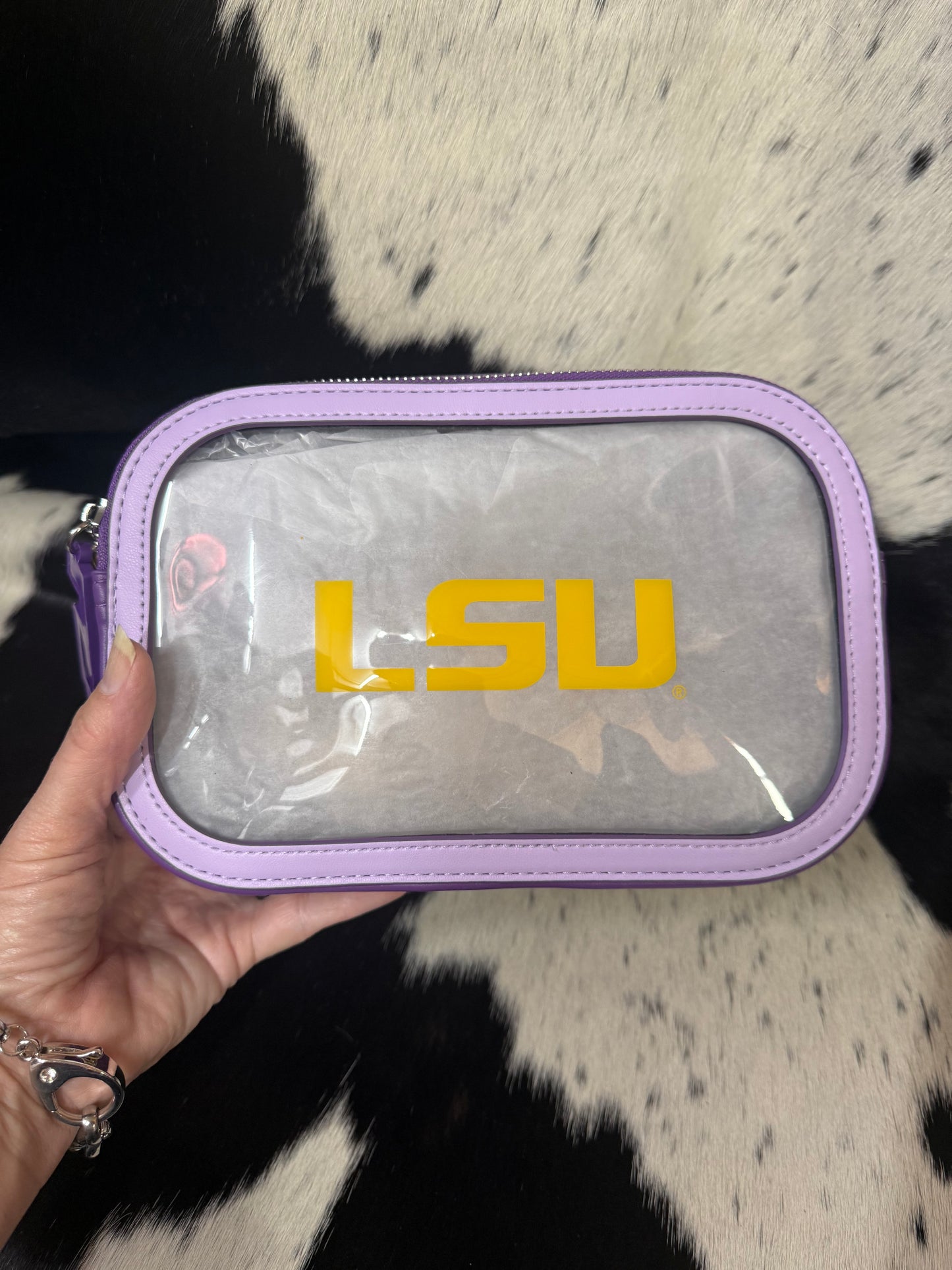 LSU Clear Bag with LSU Strap