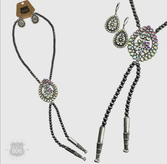 Western Bolo Necklace Set