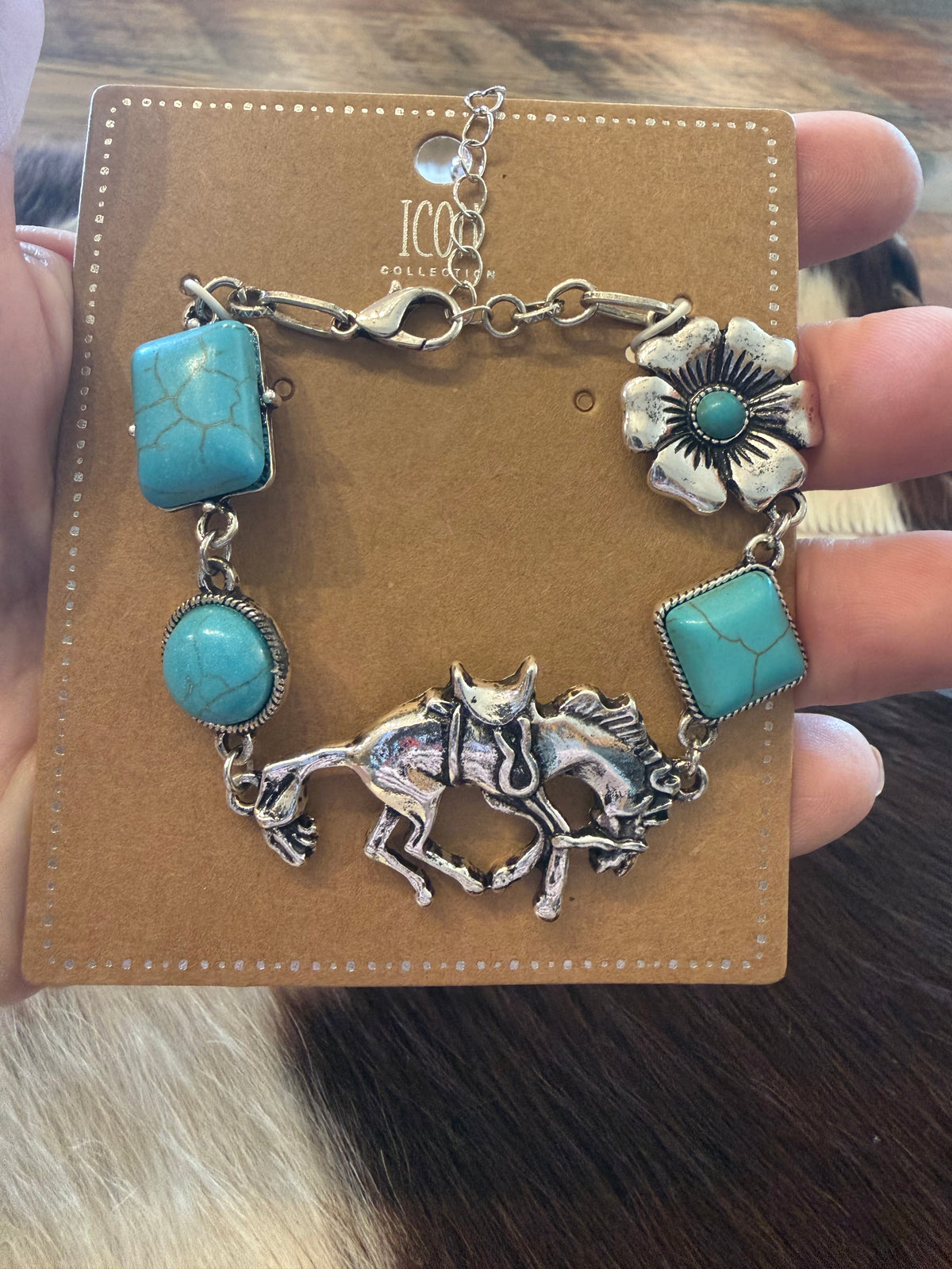 Broncos & Flowers Bracelet