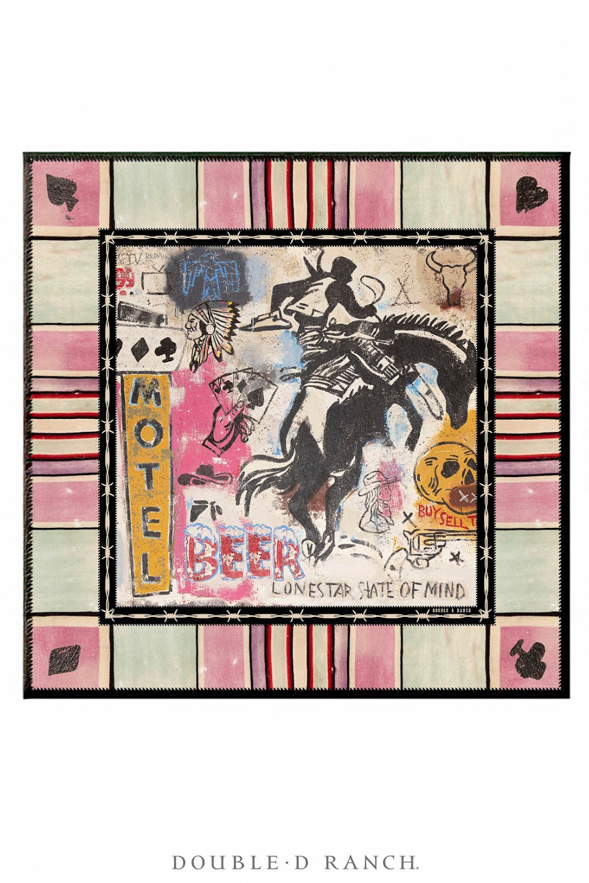 Double D Cowboy Graffiti Scarf