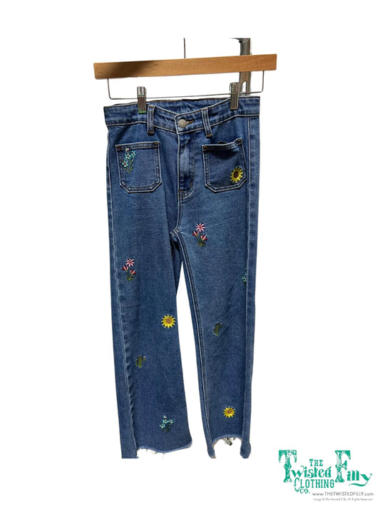 Denim Doll Embroidery - Youth Jean